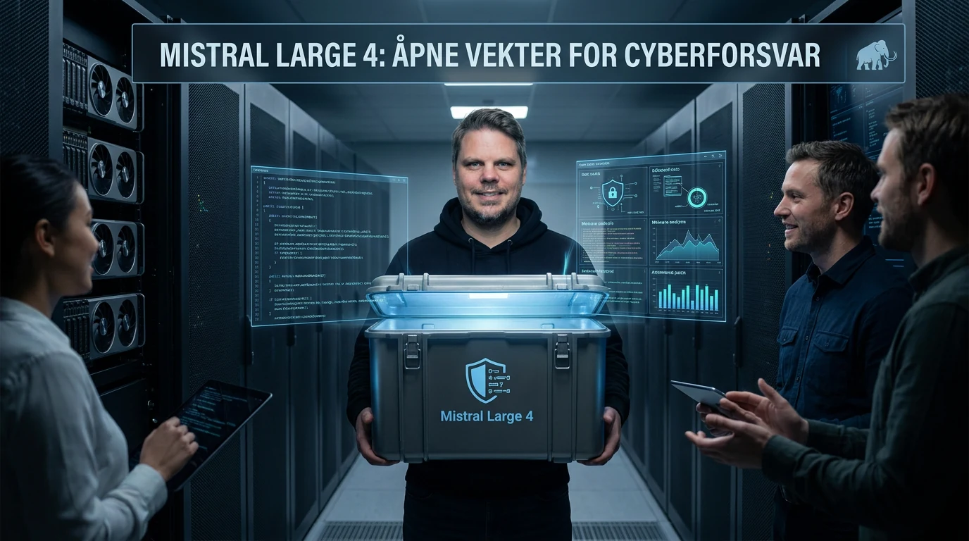 Jan Sverre foran en enorm åpen AI-modell bygget for moderne cyberforsvar