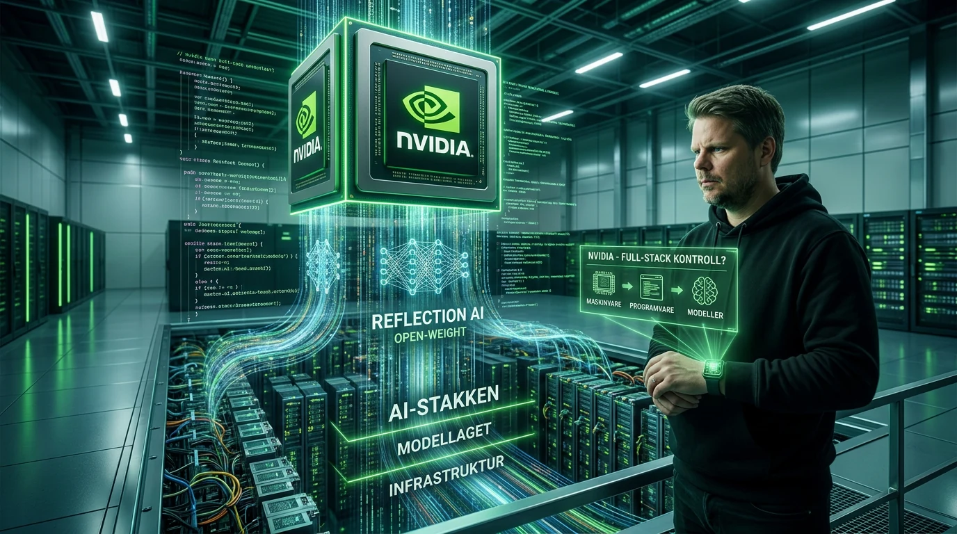 Jan Sverre foran Nvidias voksende AI-stakk med Reflection AI i sentrum