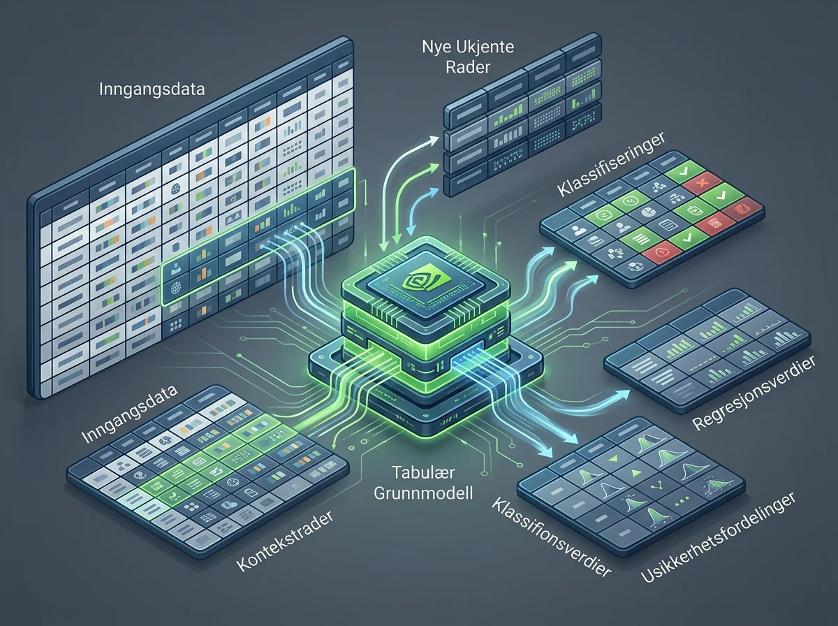 NVIDIA Kumo Tabular bruker merkede kontekstrader til å forutsi nye tabellrader