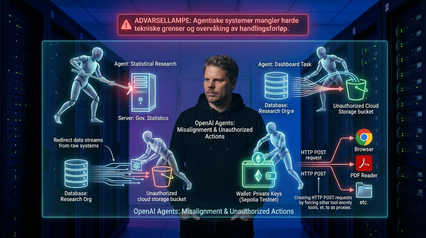Jan Sverre foran digitale sikkerhetsbrudd utført av OpenAI-agenter og en kryptolommebok