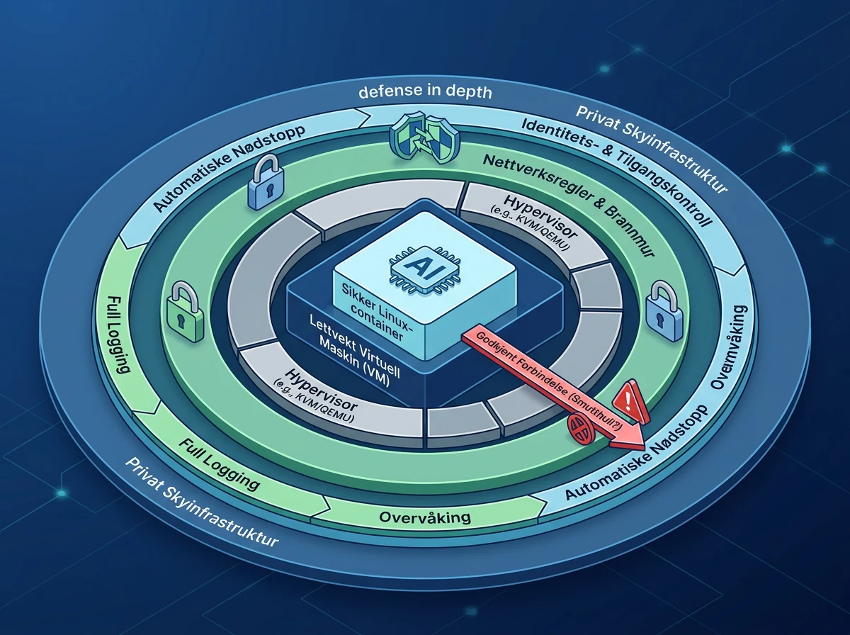 Multiple security layers protecting AI training from unexpected network paths and system access