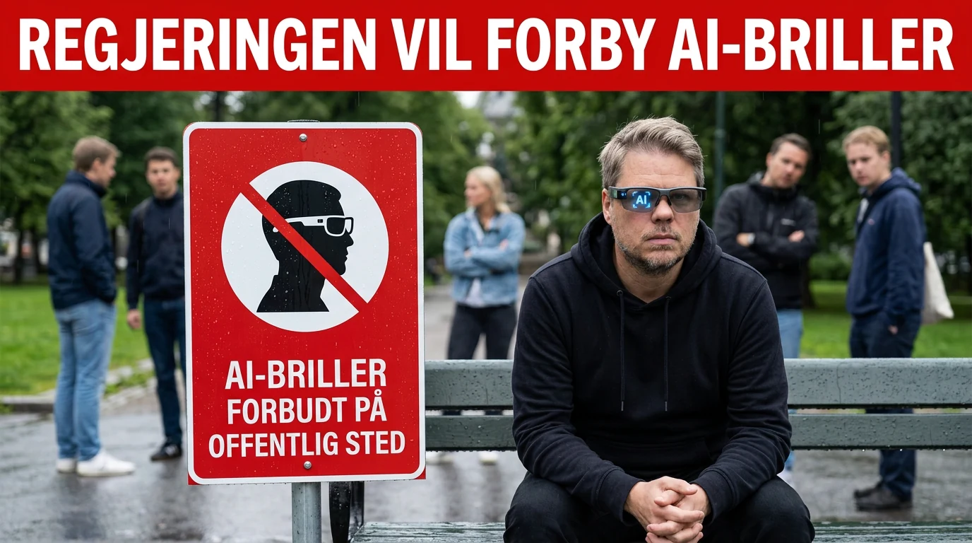 Jan Sverre vurderer regjeringens foreslåtte forbud mot AI-briller på offentlige steder