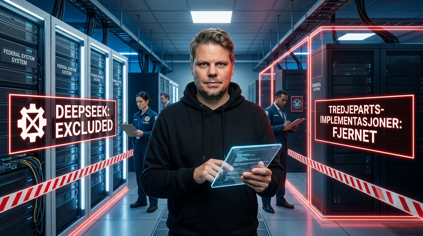 Jan Sverre illustrerer USAs forbud mot DeepSeek i sivile føderale IT-systemer