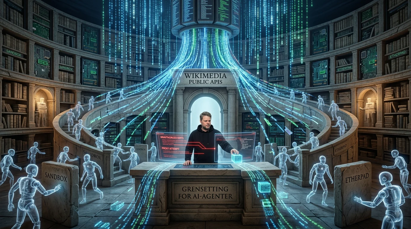 Jan Sverre midt i Wikipedias infrastruktur mens OpenAI-agenter sender millioner av kall